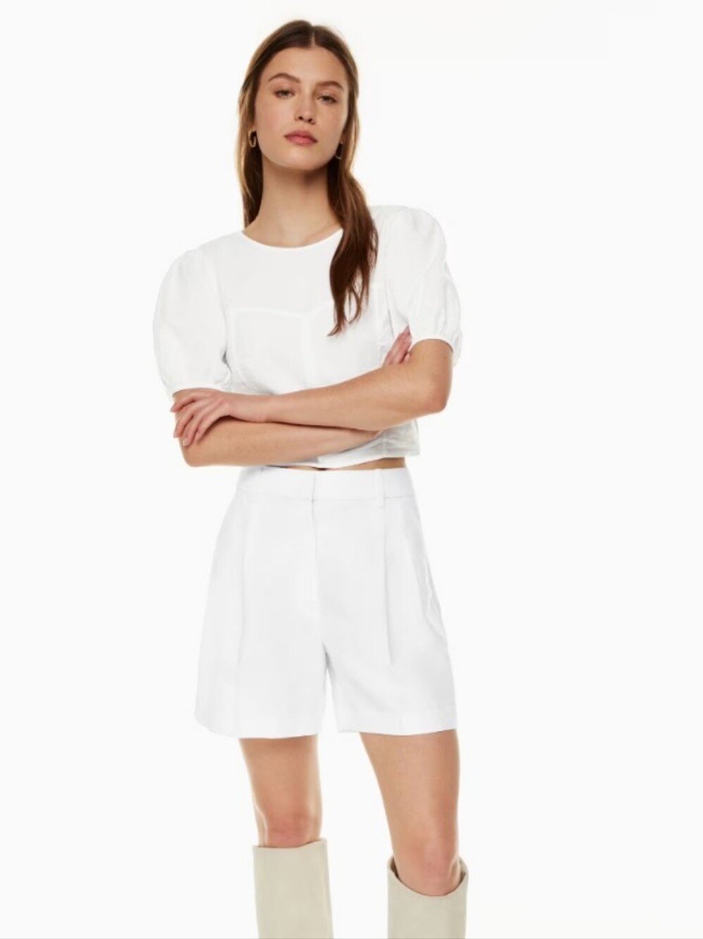 Wilfred White Linen Effortless Shorts